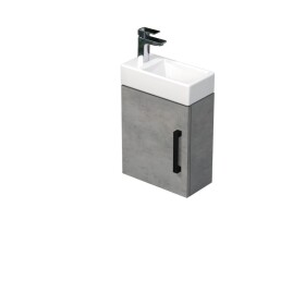 Kúpeľňová skrinka s umývadlom SAT Cube Way 40x47,5x20 cm betón mat CUBE320401DCBE CUBE320401DCBE