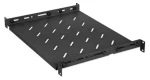 Intellinet 714082 čierna / Polica pre RACK 19" / hĺbka 350-550 mm / 1U / nosnosť 20 kg (714082)