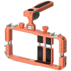 4smarts Video rig s bezdrôtovou spúšťou oranžová / Držiak na telefón / Bezdrôtová spúšť / šírka telefónu 58-85 mm (541824)