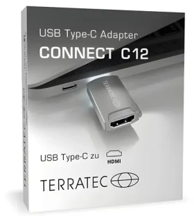 Terratec Connect C12 / Adaptér USB-C na HDMI / 4K 60 Hz (306704)