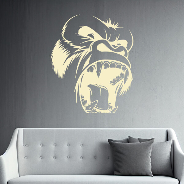 Veselá Stena Samolepka King Kong Farba: béžová, Veľkosť: 60 x 50 cm