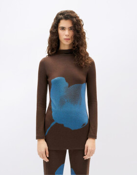Thinking MU Flower Vela Top BROWN S