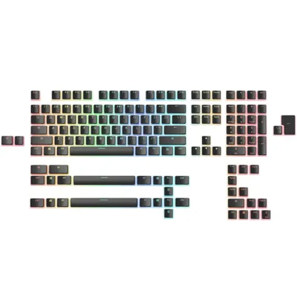 Glorious Aura Keycaps 145 ks čierna / Klávesy pre klávesnice GMMK + GMMK Pro / 145 kláves / PBT / US Layout (GLO-KC-AURA2-B)