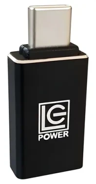 LC-Power LC-ADA-U31C čierna / Adaptér / USB-C (M) na USB-A (F) / hliníkové telo (LC-ADA-U31C)