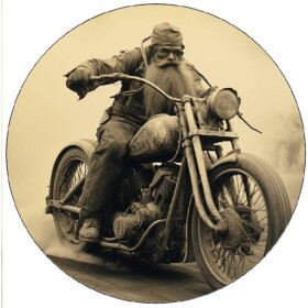 Jedlý papier jazdec na Harleyi retro, foto 19,5 cm - Pictu Hap