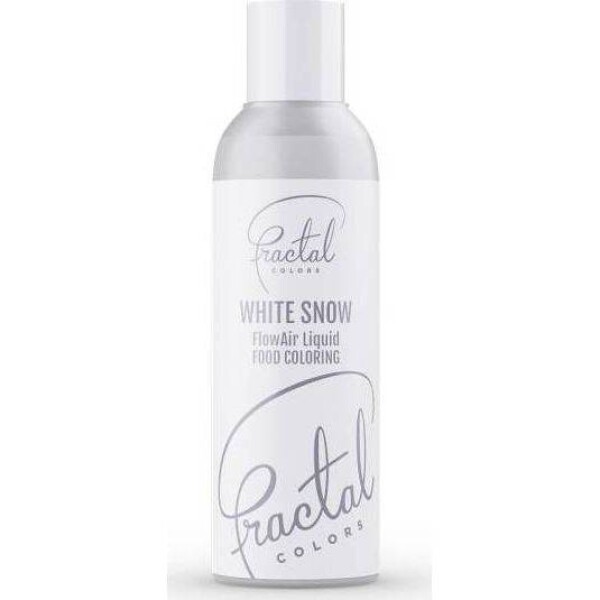 Dekoratívna airbrush farba tekutá Fractal - White Snow (100 ml) - dortis - dortis