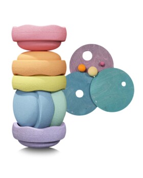 Balančné kamene Stapelstein x Grimms Set Pastel EUR