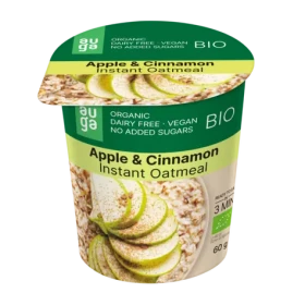 BIO Celozrnná ovsená kaša - Auga (jablko škorice, 60 g) (42139-1-60g-applecinnamon)
