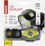 ČELOVKA LED COB 3W 3×AAA