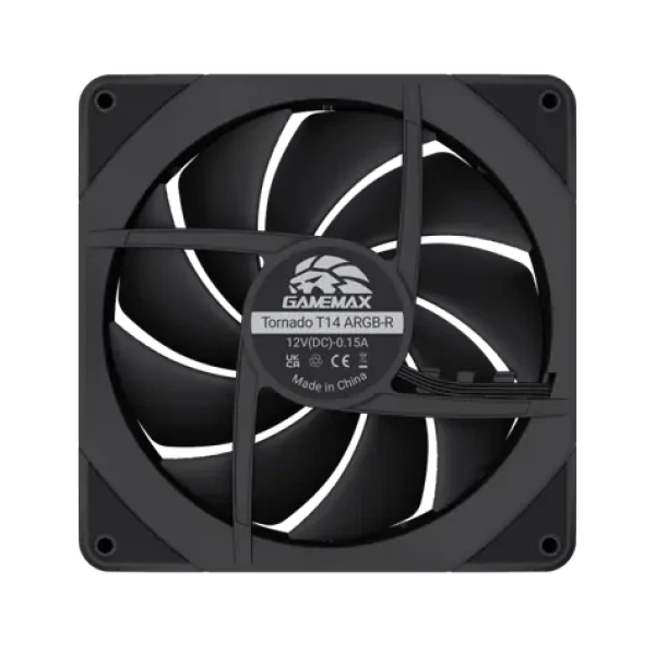 Gamemax Tornado T12 ARGB- R čierna / Ventilátor / 120 mm / ARGB (TORNADO T12 ARGB-R)