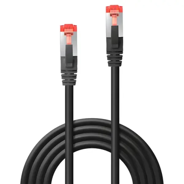 Lindy Patch kábel Cat6 S/FTP 30 m čierna / Patch kábel / RJ-45 - RJ-45 / 250 MHz (47786)