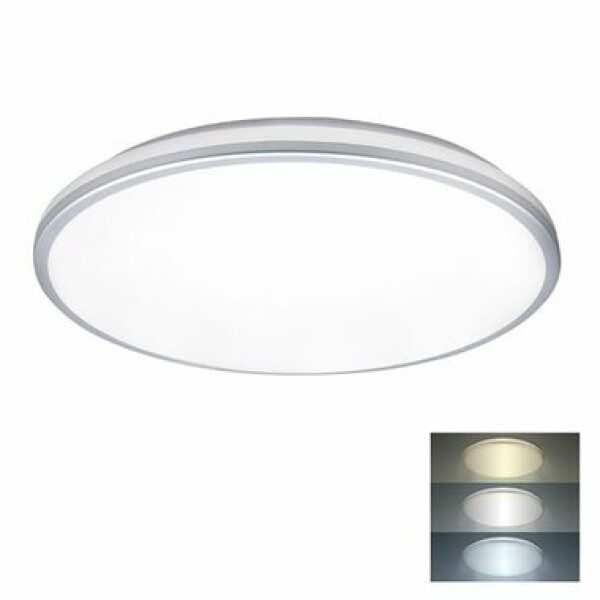 Solight WO796 LED osvetlenie s ochranou proti vlhkosti / IP54 / 18W / 1530lm / 3CCT / 33cm (8592718032838)