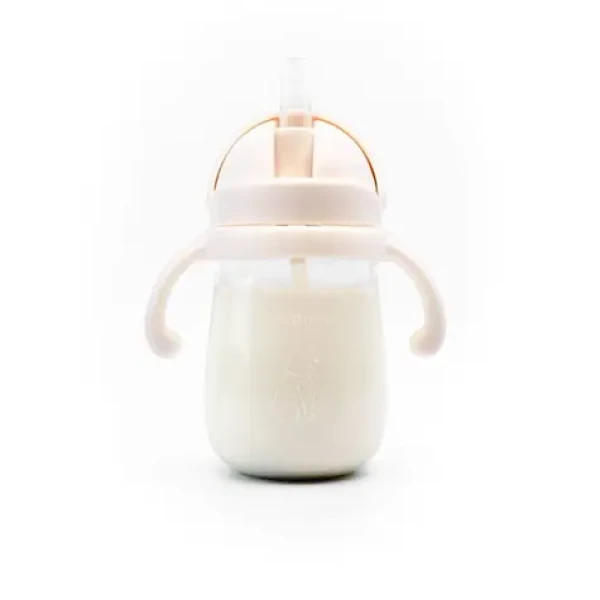 Kidnort Bringebaer Hrnček so slamkou 240ml béžový (KID000044)