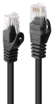 Lindy čierna / Sieťový kábel / Cat6 U/UTP / 2 m / RJ-45 (48193)