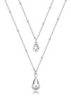 Brosway Dvojitý oceľový náhrdelník Tear Drop Perfect BPC36