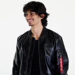 Bunda Alpha Industries MA-1 VF Vegan Leather Black XXL