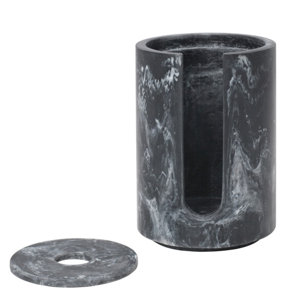 Ferm Living Zásobník na vatové tampóniky Mist Charcoal