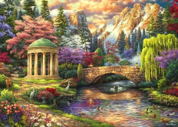 GRAFIKA Puzzle Pokoj záhrady