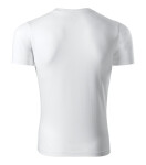 Tričko s farbou unisex biele M