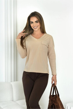 MONIQUE BLOUSE tmavě béžová 44
