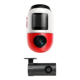 70mai Cam X800 4K červená SET + zadná kamera + SD karta / Kamera do auta / 4K (X800128GB_R+RC)