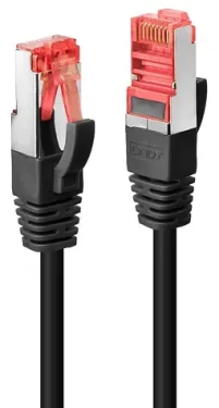Lindy S/FTP Cat6 15m čierna / Patch kábel / RJ-45 / tienený / 250 MHz (47784)