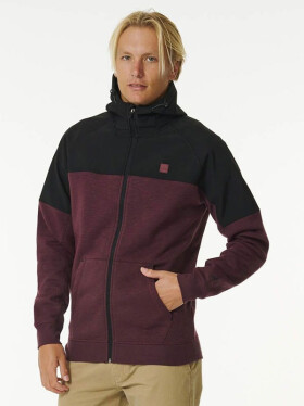 Rip Curl ANTI SERIES VIRAL MAROON pánske mikiny na zips