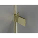 MEXEN/S - Lunar-F L sprchovací kút skladacie dvere pravá 80 x 80, transparent, zlato 836L-080-080-50-00-P