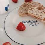 Eulenschnitt Porcelánový tanier Breakfast Club Ø 20,4 cm – blue