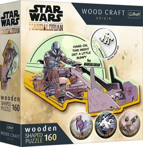 Trefl Wood Craft Origin - Puzzle - The Mandalorian: Stretnutie