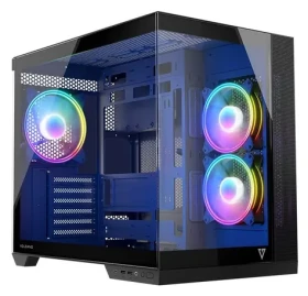 Modecom Volcano Panorama Apex ARGB 3F čierna / Skriňa / ATX / 1x USB-C / 2x USB 3.0 / 3x ARGB / bez zdroja (AT-PANORAMA-3F-ARGB-10-000000-0002)