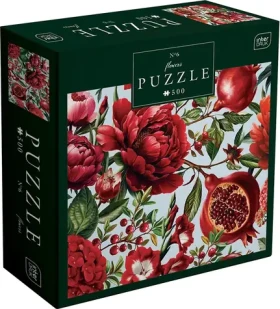 INTERDRUK Puzzle Flowers: Červené kvety