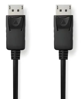 Nedis CCGL37010BK20 čierna / Kábel DisplayPort / DisplayPort zástrčka - DisplayPort zástrčka / 4K/60Hz / 2 m (CCGL37010BK20)