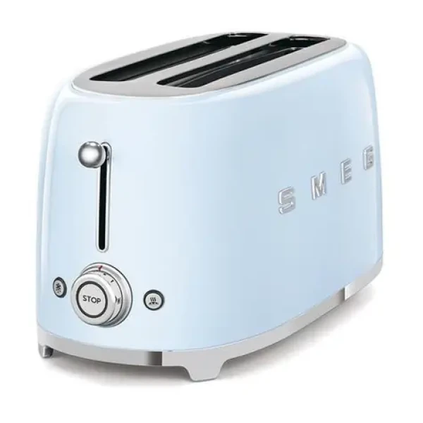 SMEG TSF02PBEU modrá / Hriankovač / 1500 W / 2 sloty / 4 hrianky / 6 stupňov opečenia (TSF02PBEU)