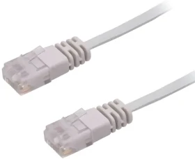 MicroConnect CAT6 U/UTP FLAT 3M sivá / Sieťový kábel / RJ-45 (V-UTP603-FLAT)