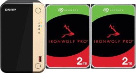 Qnap TS-264-8G + 2x Seagate IronWolf 2TB (ST2000VN003)