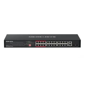 Mercusys MS126CP / Switch / 24x PoE+ 10/100 / 2x Gigabit Uplink / do racku (MS126CP)