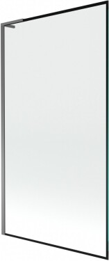 MEXEN/S - Next L vaňová zástena FIX 100 x 150, čierna vzor, grafit metal 895-100-000-03-70-95