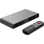 Digitus DS-55331 3 + 1 port Prepínač HDMI indikácia LED, s diaľkovým ovládaním, pripravené pre Ultra HD, kovový ukazovateľ, možné spínať jednotlivo, so; DS-55331