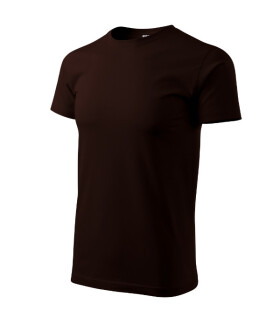 Ťažké nové tričko unisex káva S