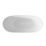 INVENA - Voľne stojaca vaňa 160 cm Astri so sifónom AN-03-160-F