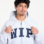 Mikina Carhartt WIP Hooded WIP Sweat Jacket UNISEX Ash Heather Stone Washed XXL