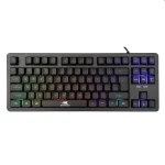 Baracuda KRILL Herná membránová klávesnica / US layout / 1.5m / RGB / USB / Antighosting 19 kláves / čierna (KRILL-B)