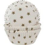 Košíčky na muffiny zlaté hviezdy 50x33 mm - House of Marie - House of Marie