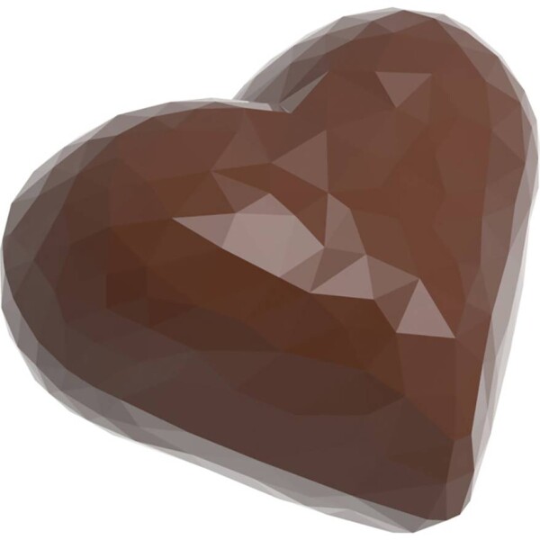 Forma na pralinky srdce 34x28x12mm - CHOCOLATE WORLD - CHOCOLATE WORLD