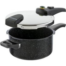 Tlakový hrniec BIOMAX s BIO ventilom, priemer 22 cm, objem 4,0 l, BLACK GRANITEC - Kolimax - Kolimax