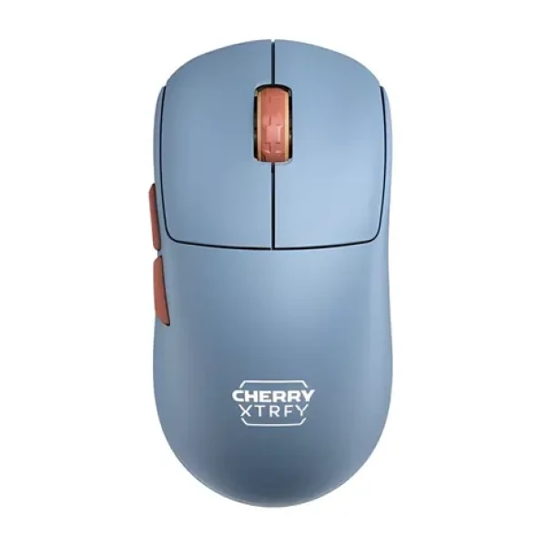 Cherry Xtrfy M68 Wireless svetlo modrá/medená / Bezdrôtová herná myš / optická / 26000 DPI / 4 tlačidlá / 2.4 GHz (CX-M68W-BLUE)