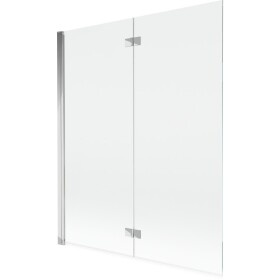 MEXEN - MIST vaňová zástena 140x150 cm 6mm 2-s, chróm, číra, ľavá 8A9-140-002-01-00-L