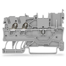 WAGO 2020-1301 mini dvojúrovňová základné svorka 3.50 mm pružinové pripojenie sivá 50 ks; 2020-1301