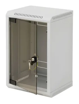 Triton 10" 9U / Rozvádzač jednodielny / 260mm / plechové dvere (RBA-09-CS3-CAX-C1)
